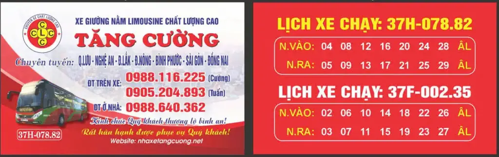 Nhà xe Tăng Cường – Lịch trình – Giá vé mới nhất 4 image 140